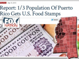 1/3 Population of Puerto Rico Gets Food Stamps