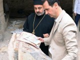 Assad Visits Christian Village