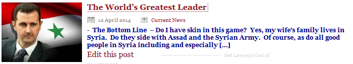 Assad-Leader