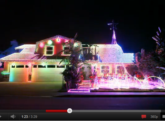 An Amazing Christmas Light Show